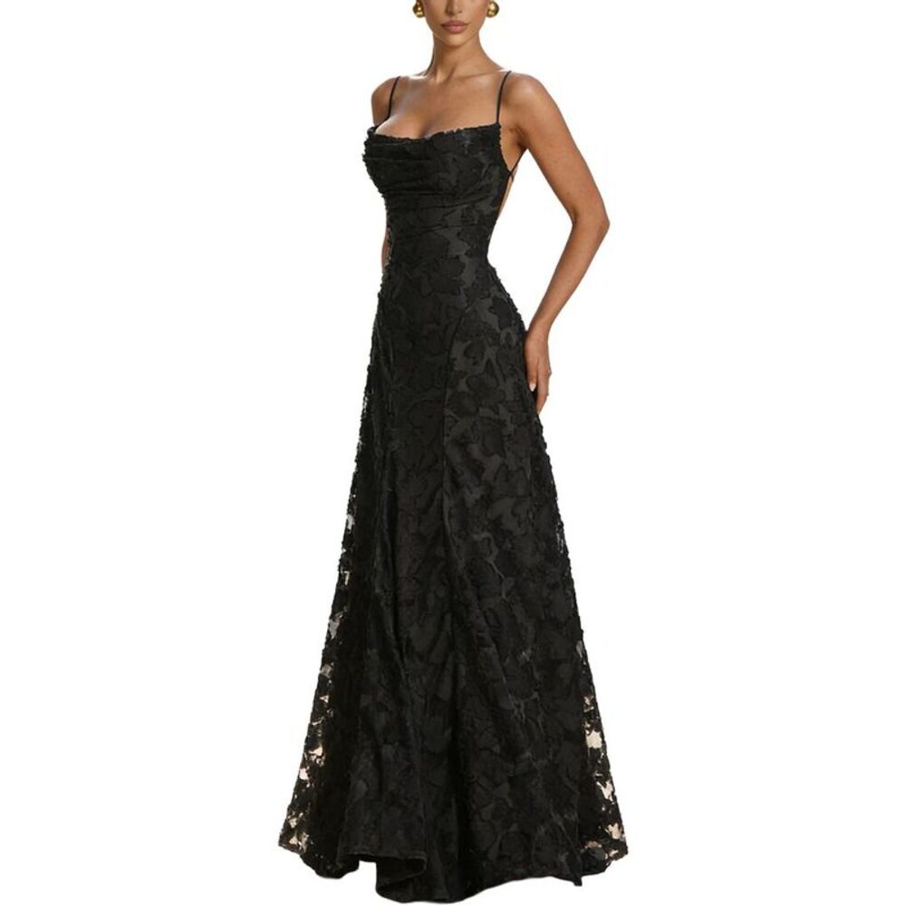 Teodora Womens  Maxi Dress, Black